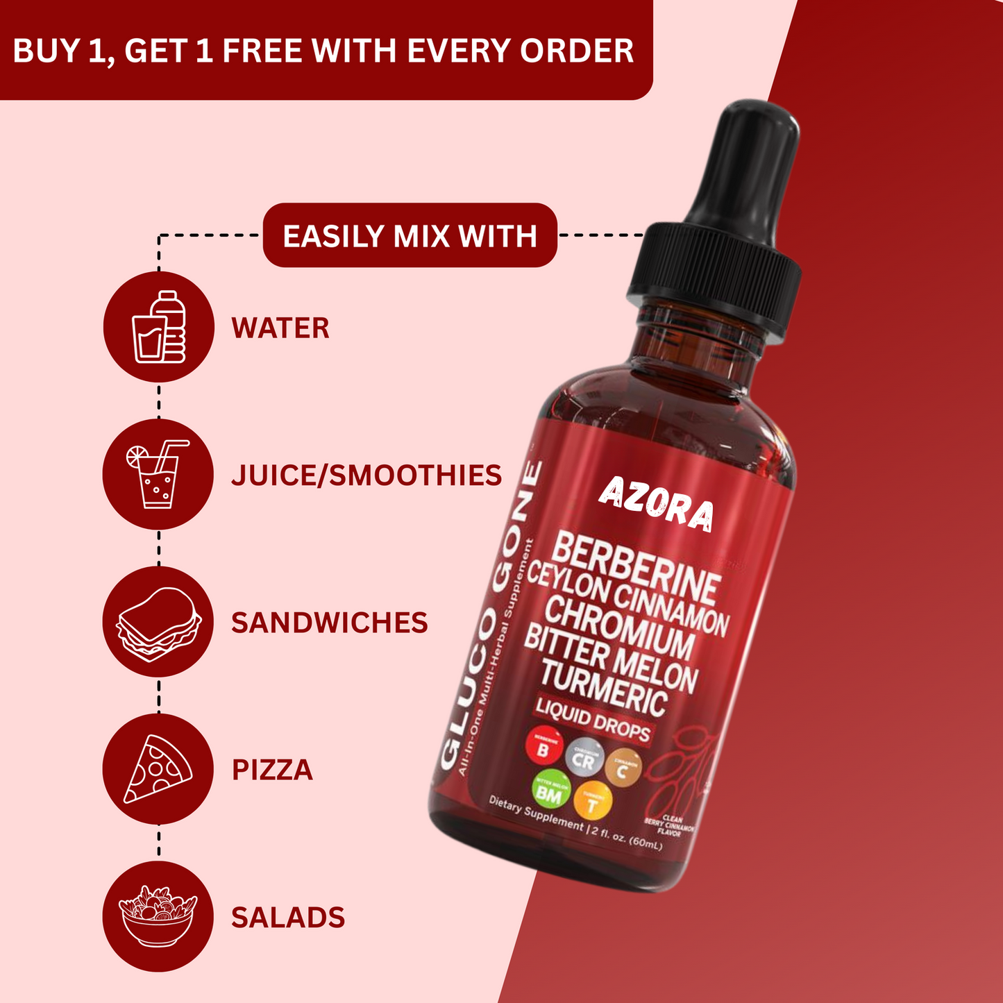 Azora Ceylon Cinnamon Berberine Liquid Drops